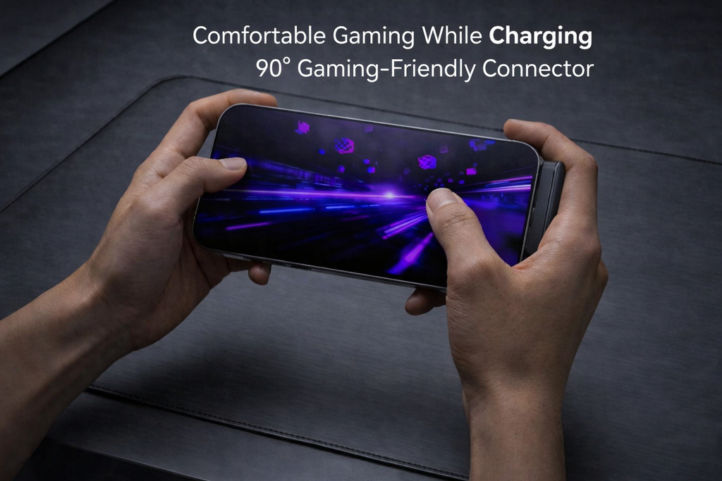 KEMVEX 240W USB-C to USB-C Cable with Integrated 90° Foldable Stand - PD 3.1 Ultra Fast Charging